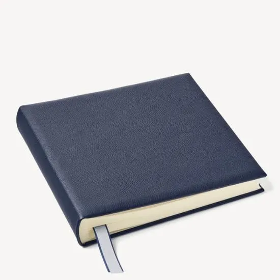 12inch Leather Photo Album Navy Pebble Women Aspinal Of London Albums