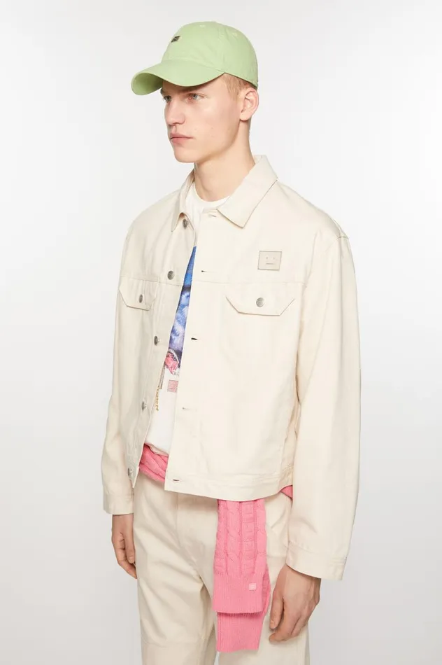 Acne Studios Canvas Jacket Oatmeal Melange Women Outerwear