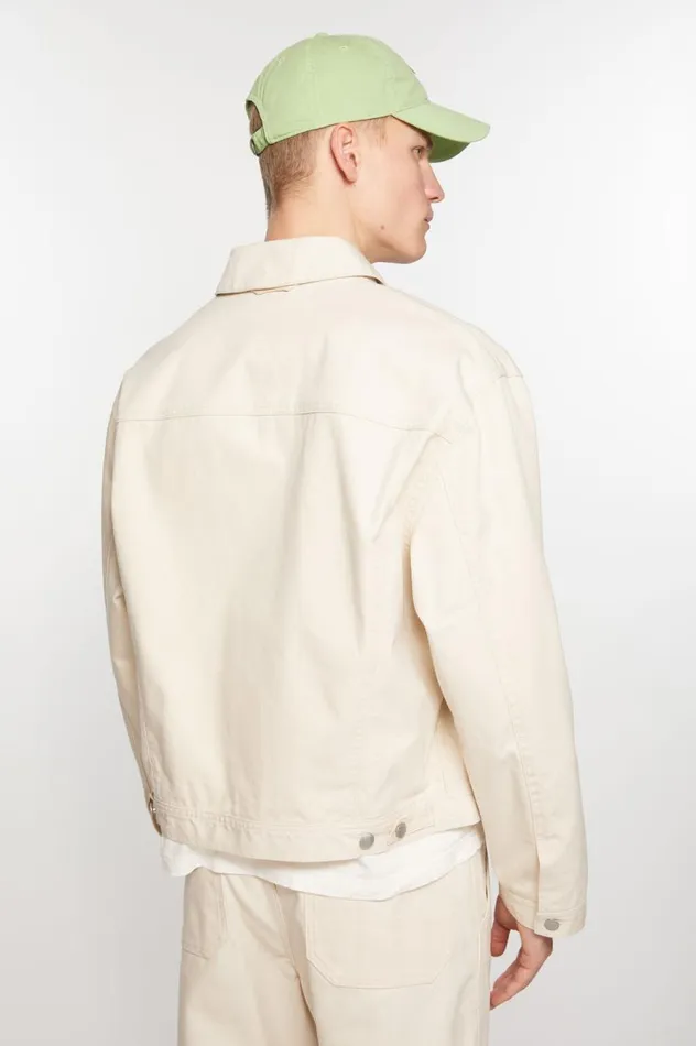 Acne Studios Canvas Jacket Oatmeal Melange Women Outerwear