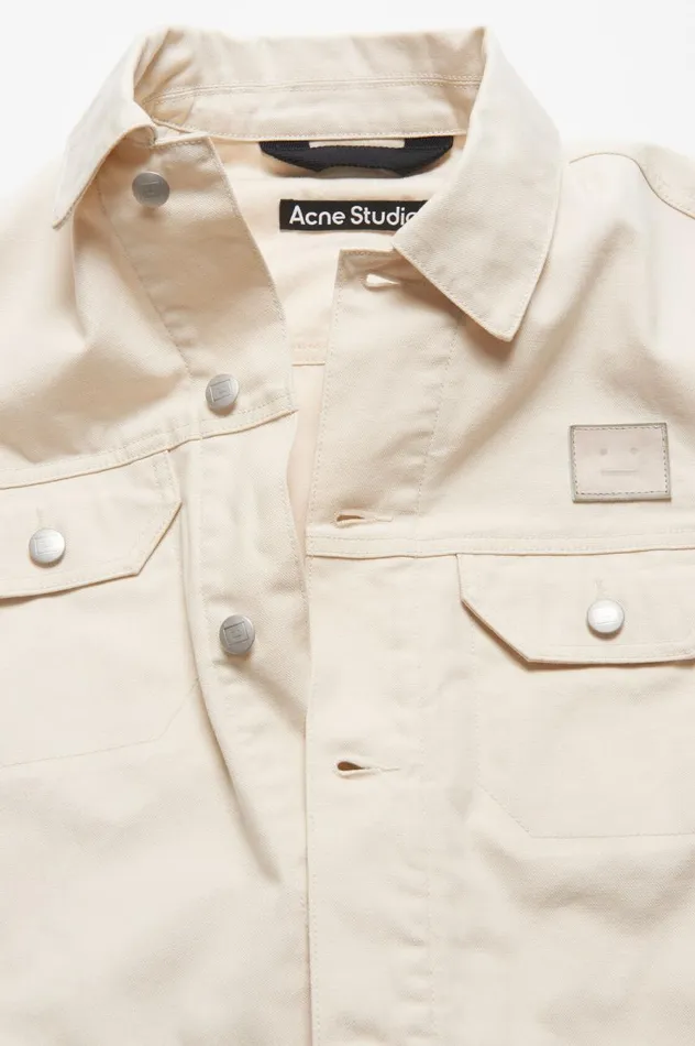 Acne Studios Canvas Jacket Oatmeal Melange Women Outerwear