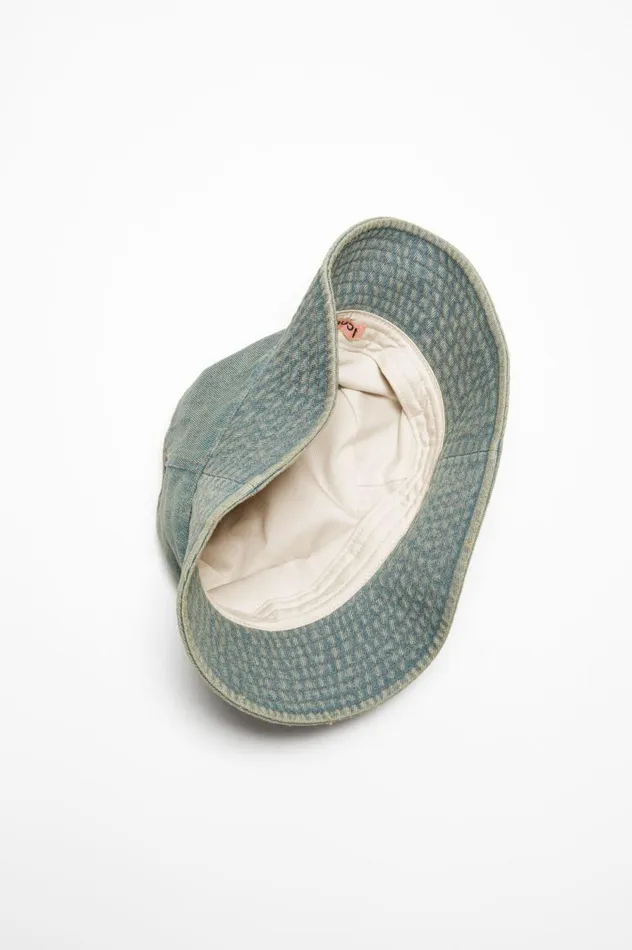 Acne Studios Denim Bucket Hat Bluebeige Women Hats