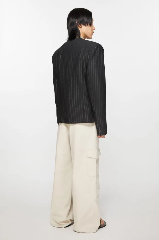 Acne Studios Fitted Fit Suit Jacket Black Men Suit Jackets