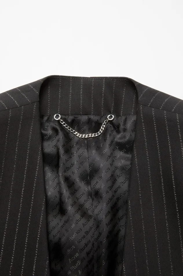 Acne Studios Fitted Fit Suit Jacket Black Men Suit Jackets