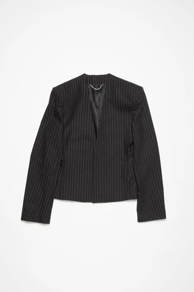 Acne Studios Fitted Fit Suit Jacket Black Men Suit Jackets