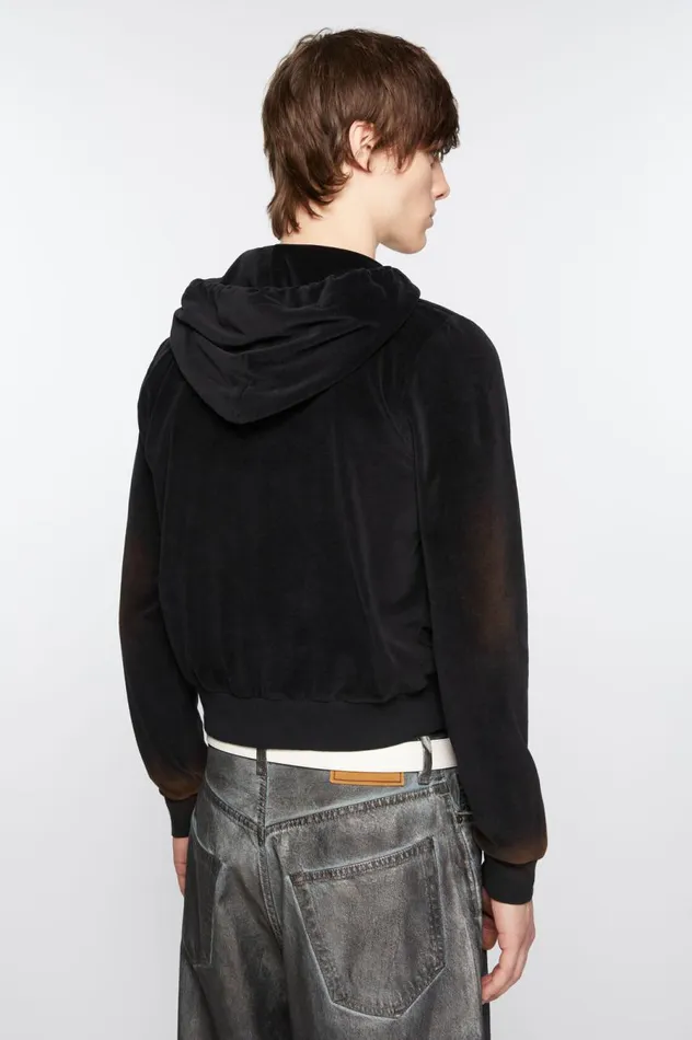 Acne Studios Hooded Sweater 8211 Fitted Fit Black Women Sweatshirts