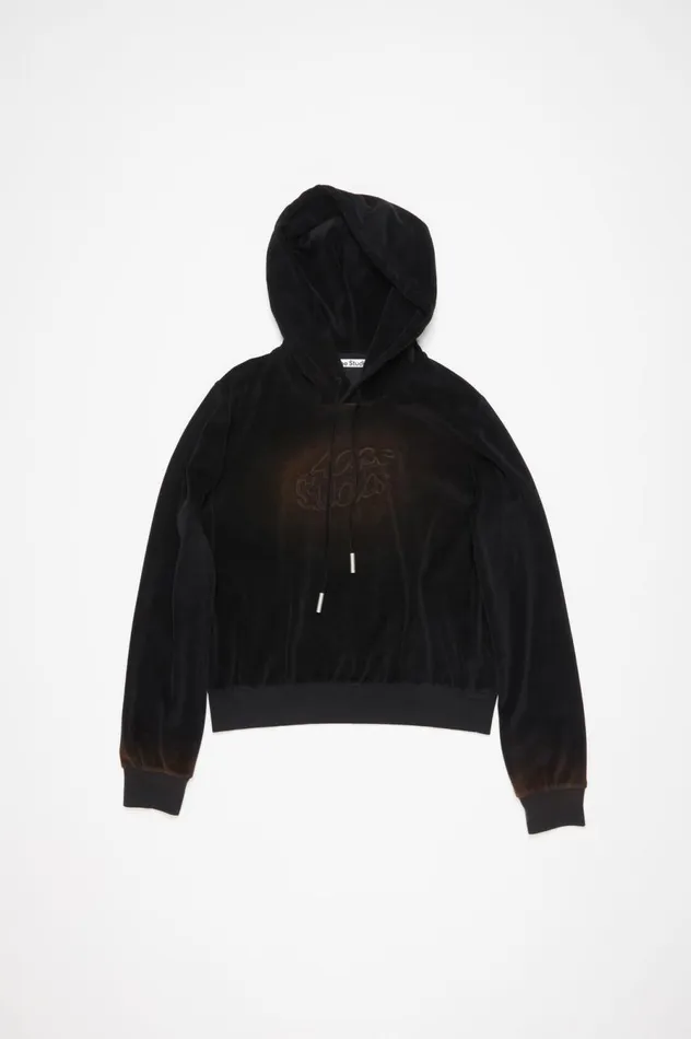 Acne Studios Hooded Sweater 8211 Fitted Fit Black Women Sweatshirts