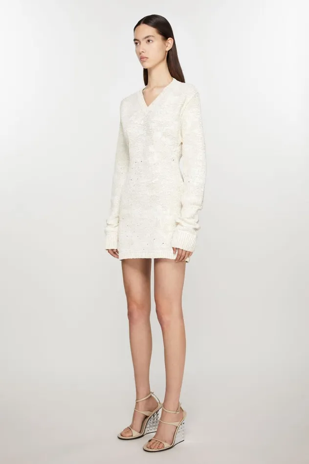 Acne Studios Knit Dress Off White Women Dresses