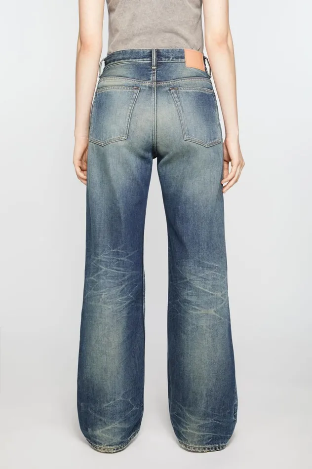 Acne Studios Loose Fit Jeans 8211 2021F Mid Blue Women Jeans