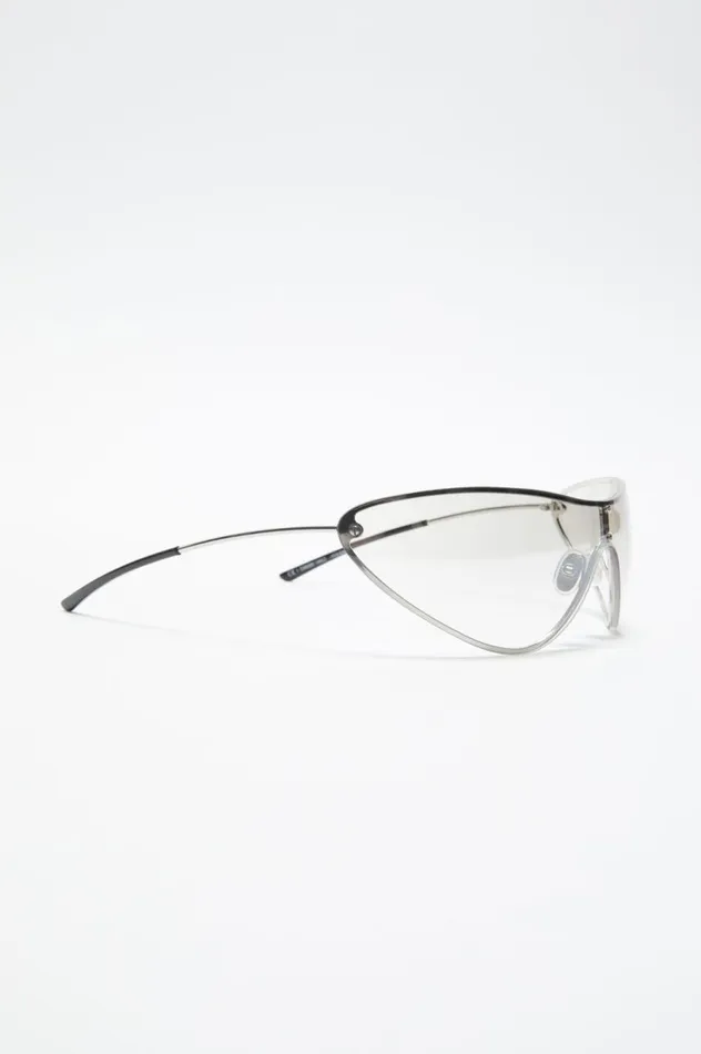 Acne Studios Metal Frame Sunglasses Transparentsilver Men Eyewear