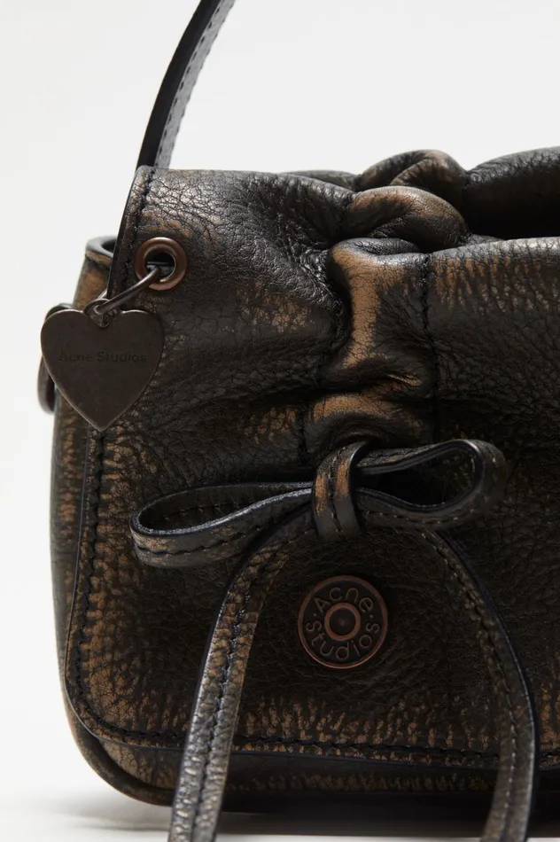Acne Studios Multipocket Micro Bag Dark Brownbeige Women Bags