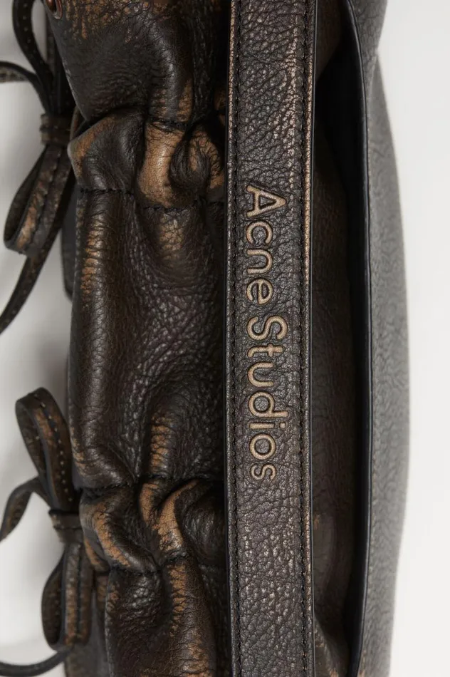 Acne Studios Multipocket Micro Bag Dark Brownbeige Women Bags