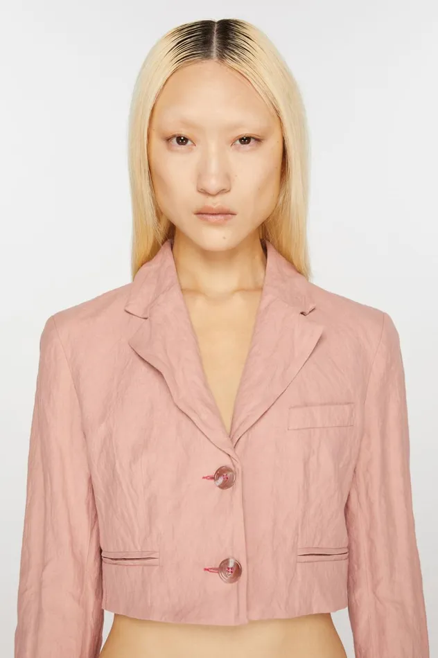 Acne Studios Regular Fit Suit Jacket Old Pink Women Suit Jackets