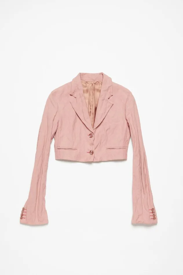 Acne Studios Regular Fit Suit Jacket Old Pink Women Suit Jackets