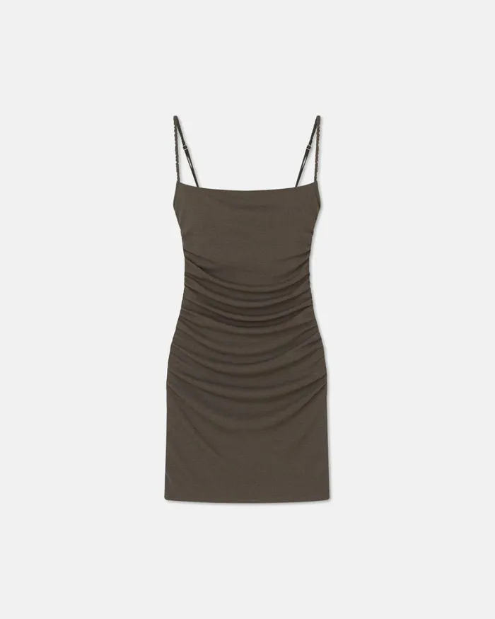 Adie Fossil Grey Women Nanushka Dresses Adie Fossil Grey Women Nanushka Dresses