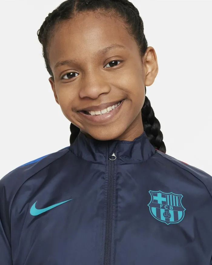 All Clothing Kids Nike FC Barcelona Repel Academy AWF Third Thunder Blueenergyroyal Blueenergy