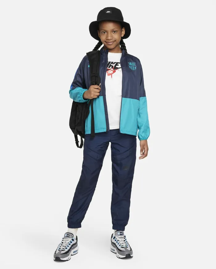 All Clothing Kids Nike FC Barcelona Repel Academy AWF Third Thunder Blueenergyroyal Blueenergy