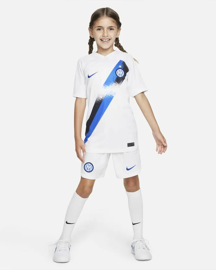 All Clothing Kids Nike Inter Milan 202324 Stadium HomeAway Whitewhitelyon Blue