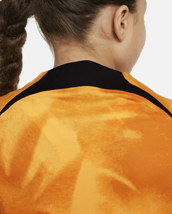 All Clothing Kids Nike Netherlands 202223 Stadium Home Laser Orangeblack