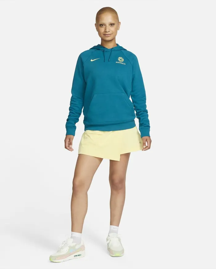 All Clothing Women Nike Australia Essential Green Abysslight Citron