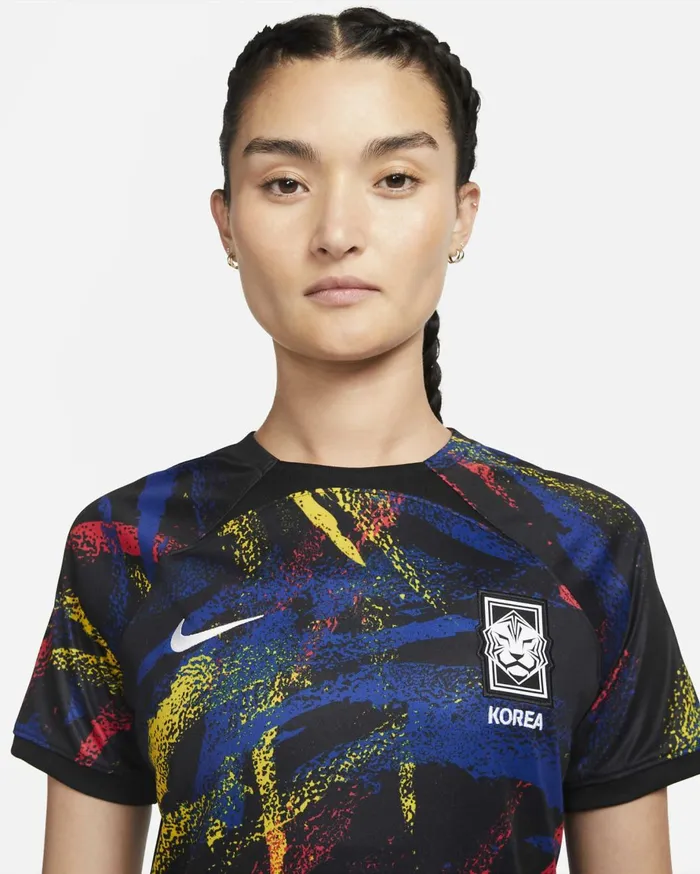 All Clothing Women Nike Korea 202223 Stadium Away Blackwhite