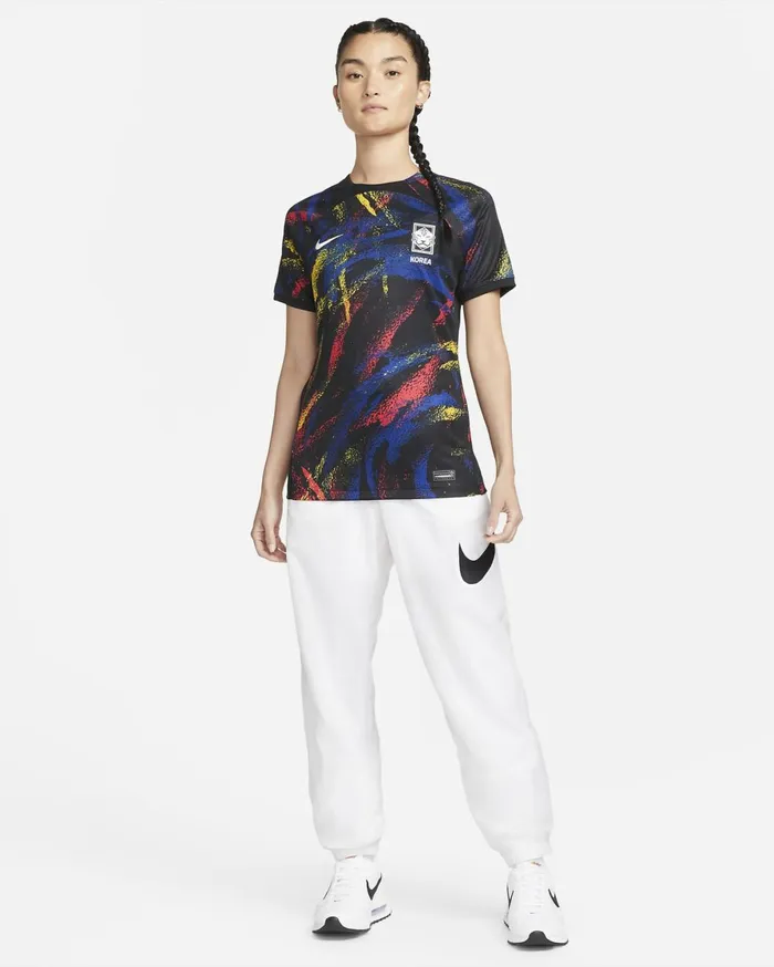 All Clothing Women Nike Korea 202223 Stadium Away Blackwhite