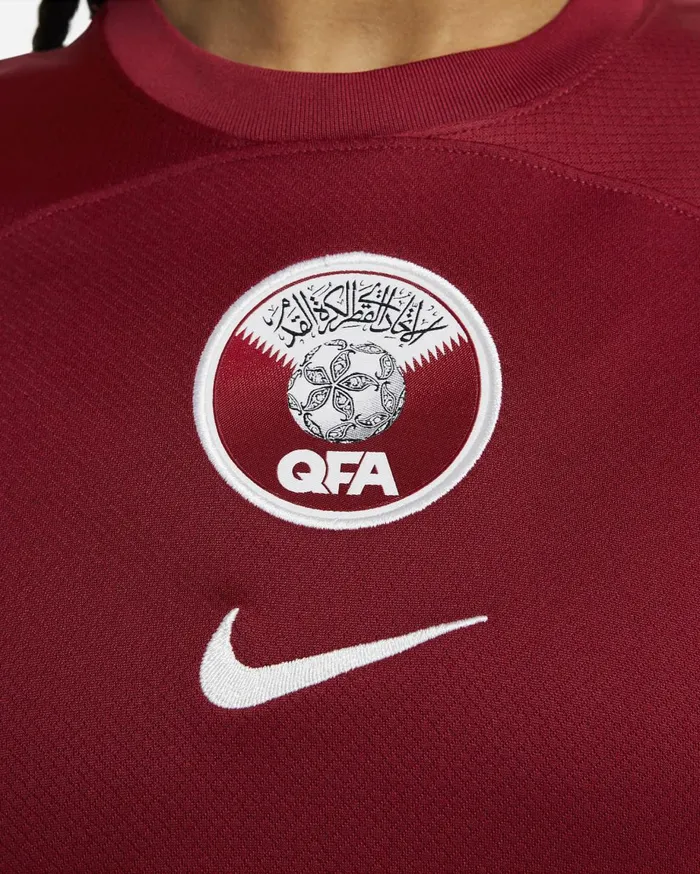 All Clothing Women Nike Qatar 202223 Stadium Home Desert Maroonwhite
