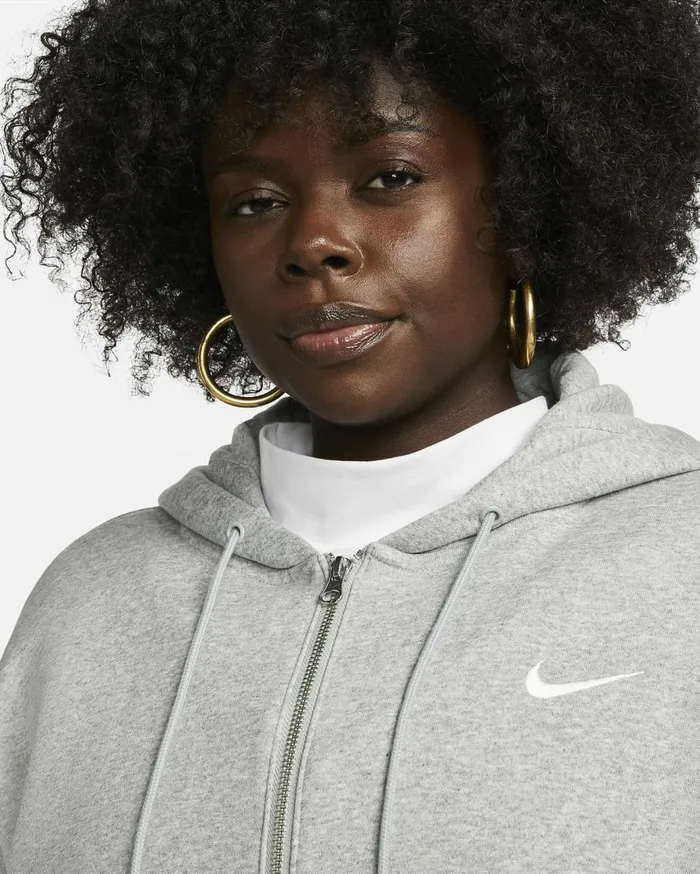 All Clothing Women Nike Sportswear Phoenix Fleece Dark Grey Heathersail