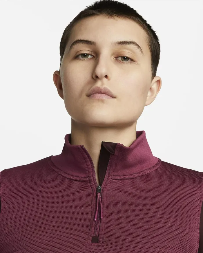 All Clothing Women Nike ThermaFIT ADV City Ready Rosewoodburgundy Crushrosewood
