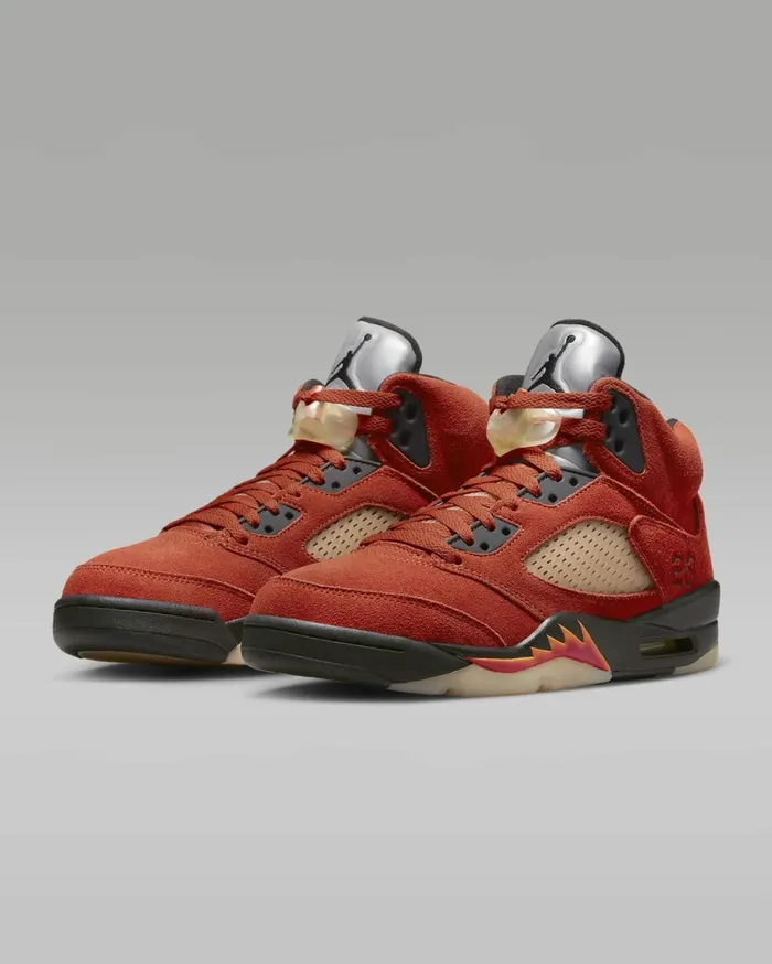 All Shoes Women Nike Air Jordan 5 Retro Martian Sunrisefire Redmuslinblack