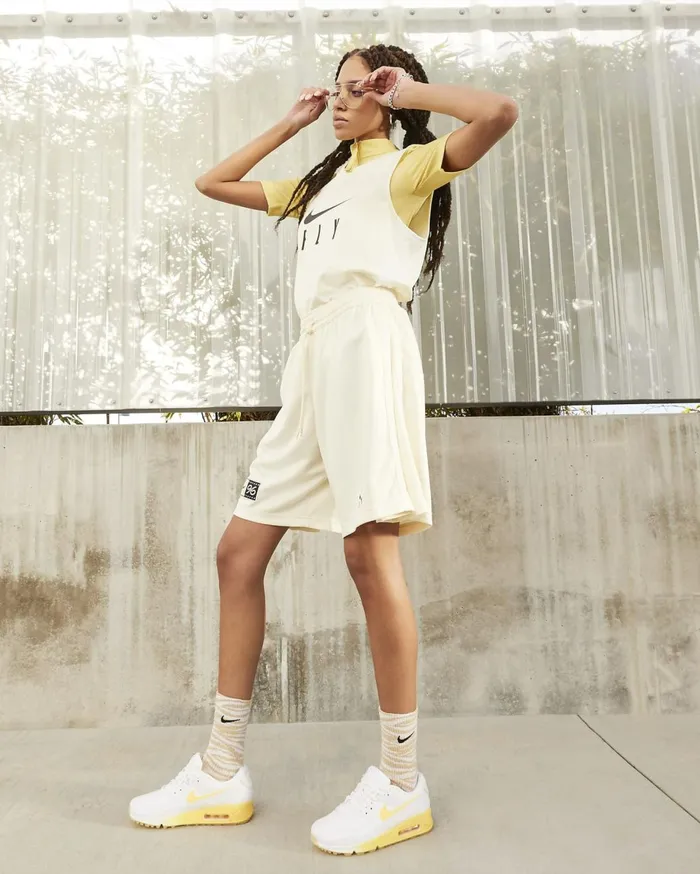All Shoes Women Nike Air Max 90 SE Whitealabastersailcitron Pulse
