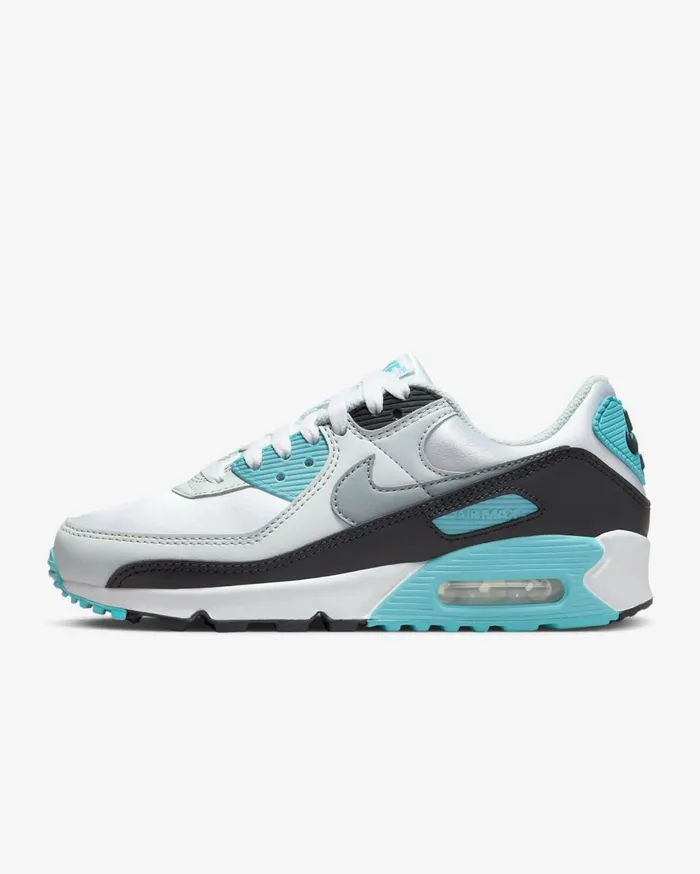 All Shoes Women Nike Air Max 90 Whiteteal Nebulablackcool Grey