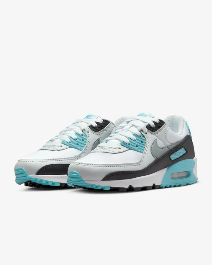 All Shoes Women Nike Air Max 90 Whiteteal Nebulablackcool Grey