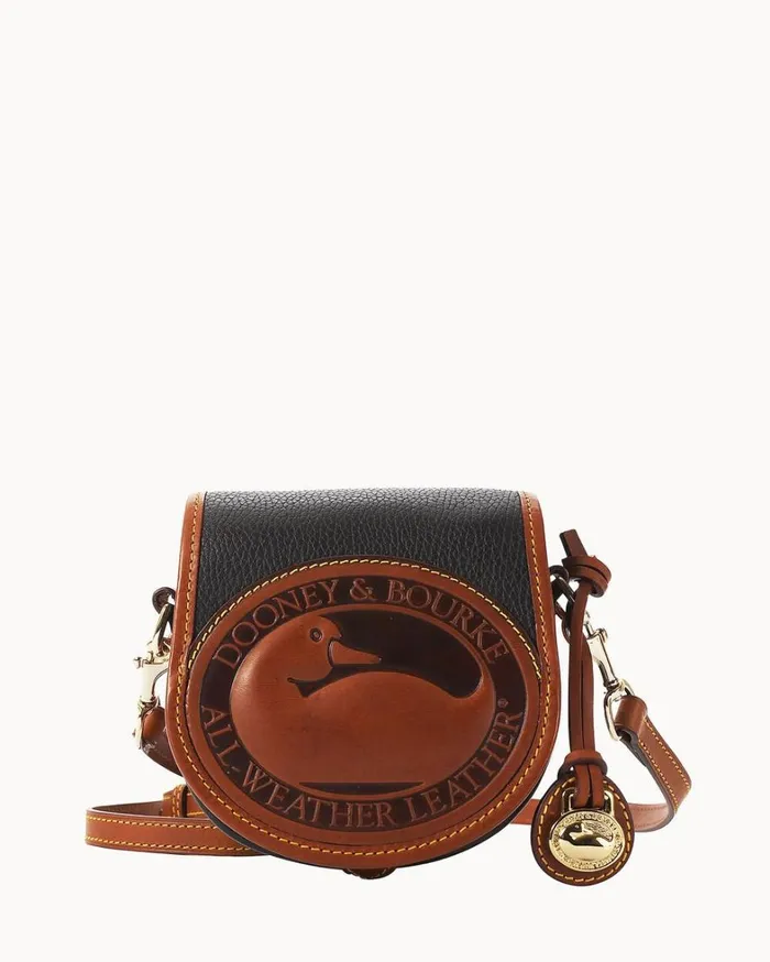 All Weather Leather 2 Duck Bag Black Women Dooney and Bourke Crossbodies