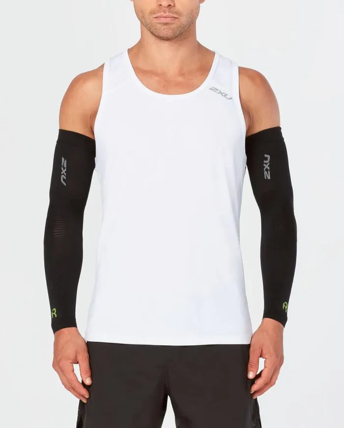 Arm and Calf Sleeves Accessories 2XU Recovery Flex Arm Sleeves Blacknero