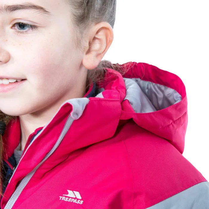 Avast Girls039 Ski Jacket Raspberry Kids Trespass Ski Jackets