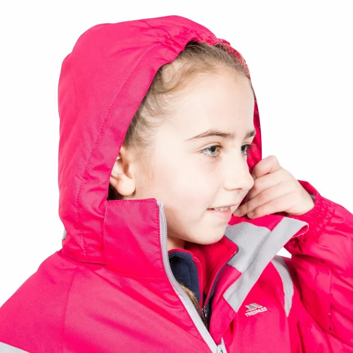 Avast Girls039 Ski Jacket Raspberry Kids Trespass Ski Jackets