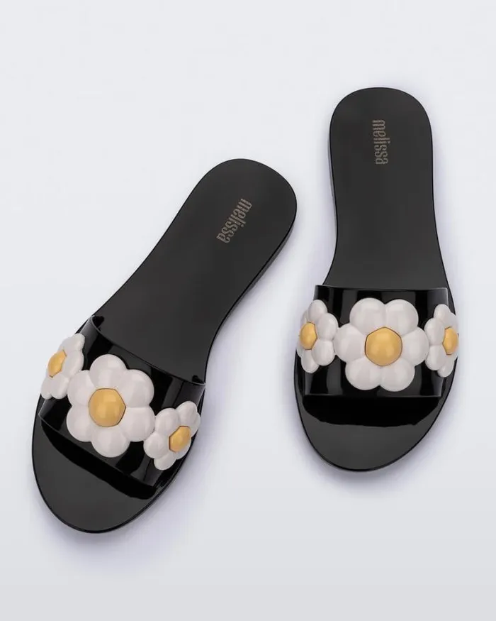 Babe Spring Blackwhite Women Melissa Slides