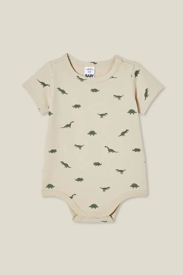 Baby Rompers and Bubbysuits Cotton On The Short Sleeve Bubbysuit Rainy Daydino Stamp Baby Rompers and Bubbysuits Cotton On The Short Sleeve Bubbysuit Rainy Daydino Stamp