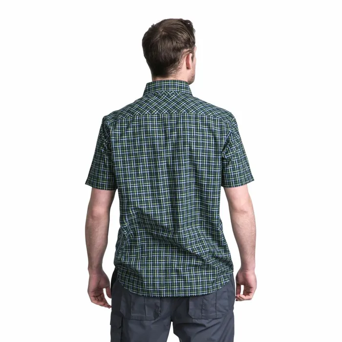 Baffin Short Sleeve Checked Shirt Olive Check Men Trespass Shirts
