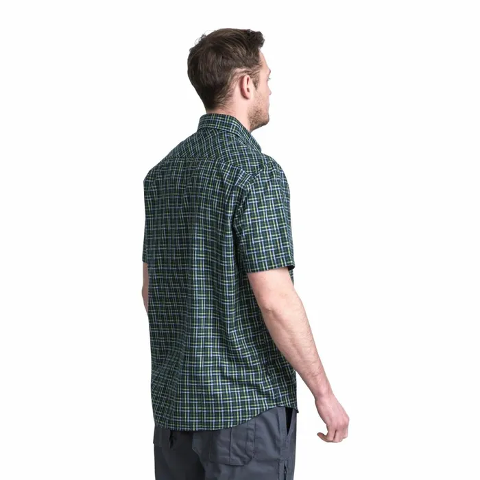 Baffin Short Sleeve Checked Shirt Olive Check Men Trespass Shirts