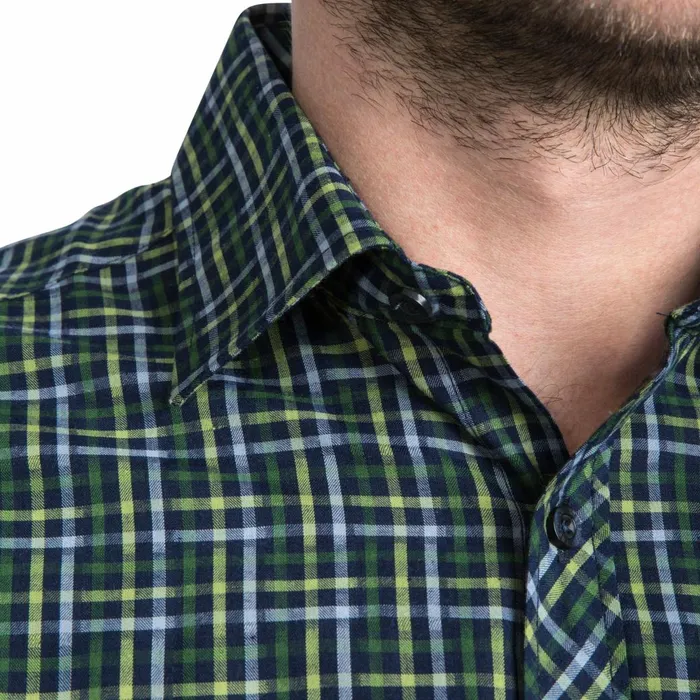 Baffin Short Sleeve Checked Shirt Olive Check Men Trespass Shirts