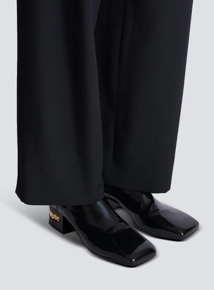Balmain Boots And Rangers Men Eden Patent Leather Chelsea Boots Black