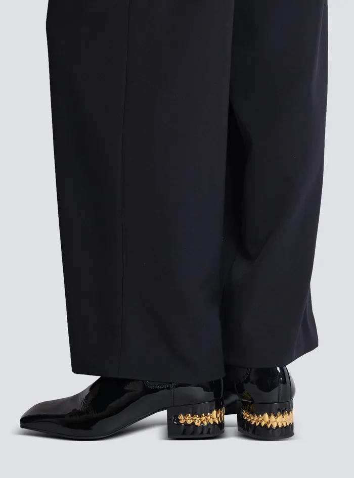 Balmain Boots And Rangers Men Eden Patent Leather Chelsea Boots Black
