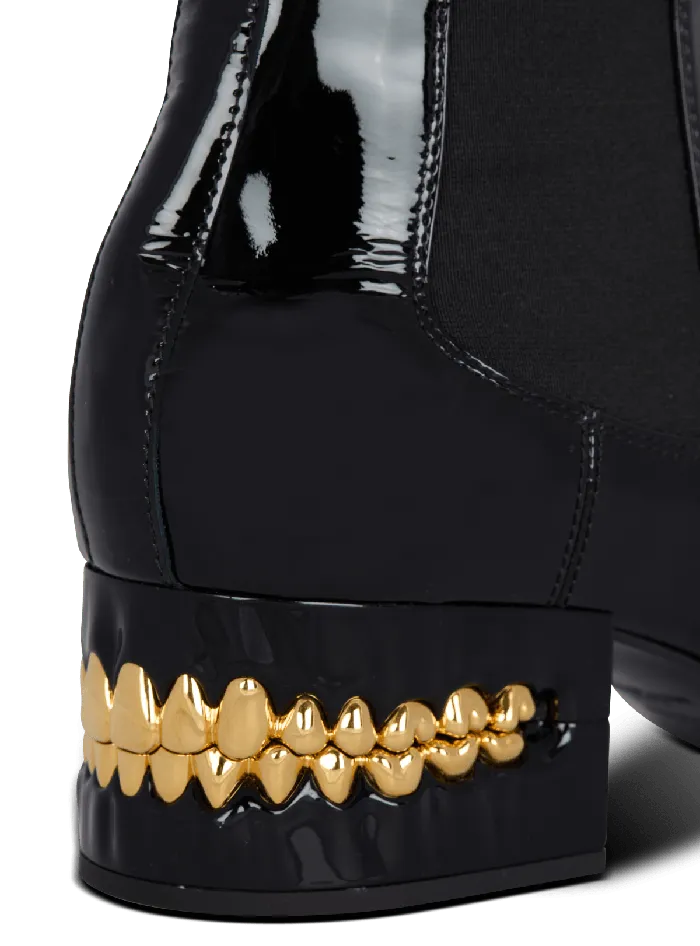 Balmain Boots And Rangers Men Eden Patent Leather Chelsea Boots Black