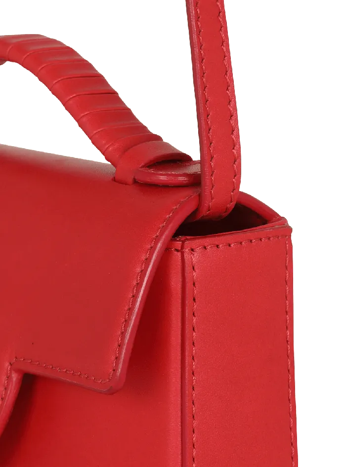 Balmain Handbags Women Smooth Leather BBuzz Mini Bag Red