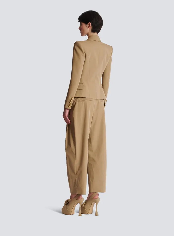 Balmain Jackets And Blazers Women 6button Cotton Jacket Beige