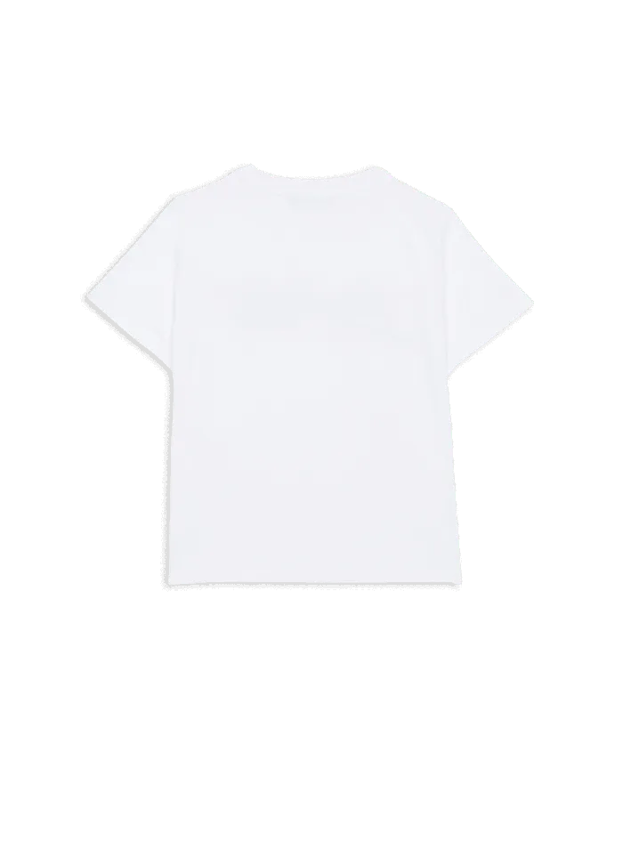 Balmain Kids Signature Tshirt White