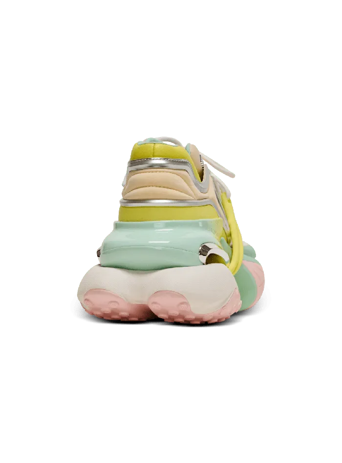 Balmain Sneakers Women Unicorn Wave Trainers In Neoprene And Calfskin Multicolor