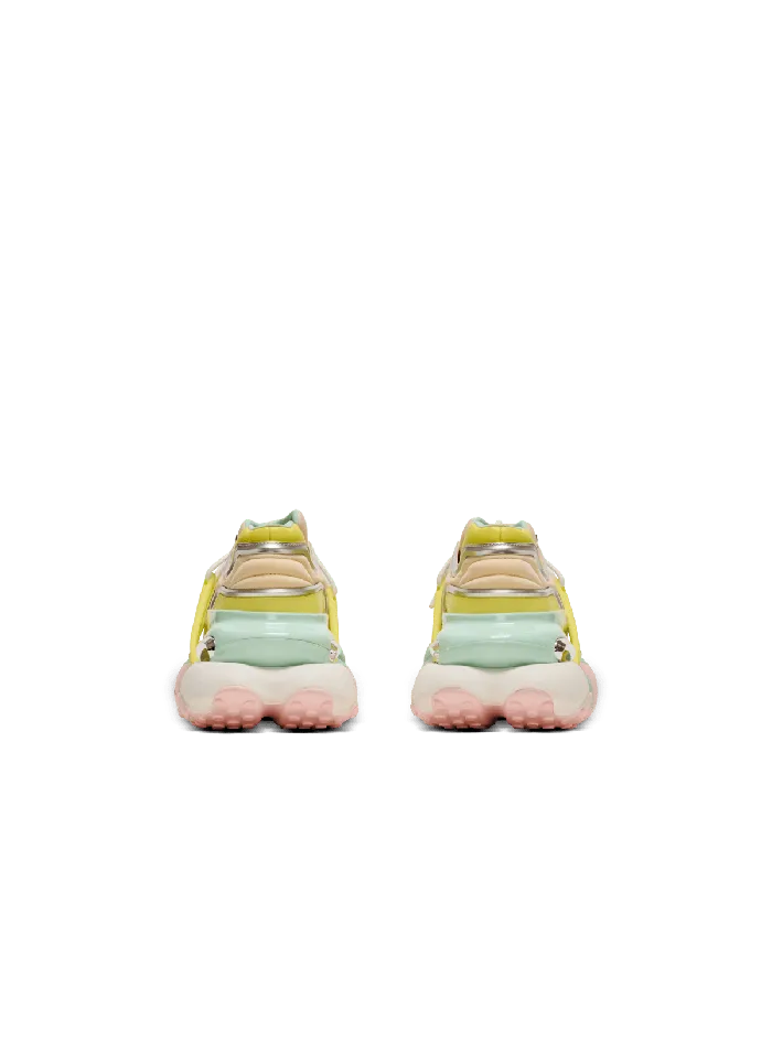 Balmain Sneakers Women Unicorn Wave Trainers In Neoprene And Calfskin Multicolor