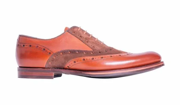 Barker Shoes Abingdon 8211 Chestnut CalfPolo Suede Chestnut Calfpolo Suede Mens